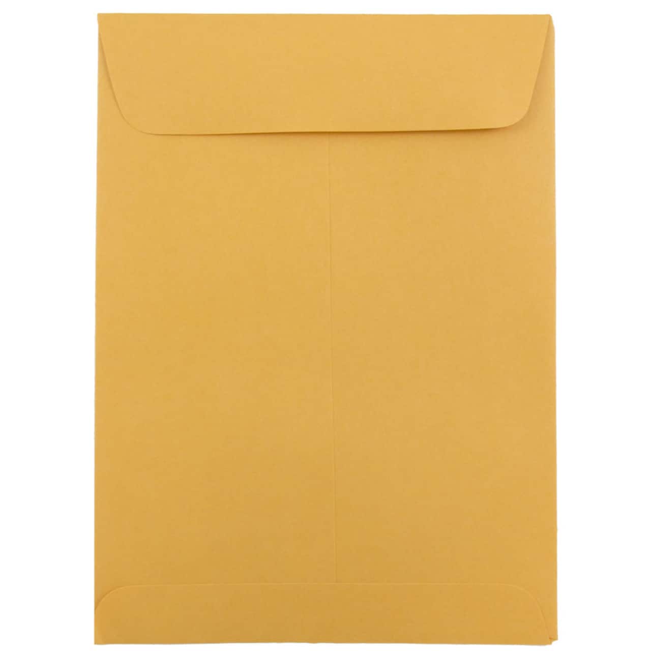 JAM Paper 5.5" x 7.5" Brown Kraft Open End Recycled Catalog Manila Envelopes